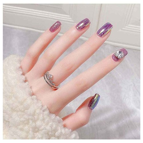 JERCLITY 10 Rolls Aurora Transparent Nail Foil Transfer Sticker Kit Illusory Color Nail Foil Sheets Iridescence Transfer Stickers