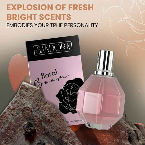 Sandora Fragrances Women's Perfume – Floral, Bergamot and Osmanthus; Orchid, Jasmine, Rose, Freesia and African Orange Flower; Patchouli, Musk and Vanilla – (3.4 fl oz / 100 ml)