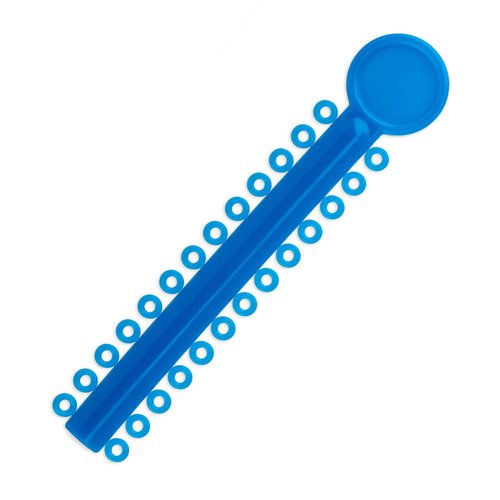 Practicon Orthodontic Ligature Ties, 1040 Elastic Bands for Braces, Elastomeric O-Rings, Rubber Bands for Brackets, Blue