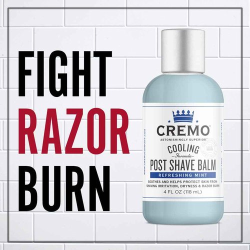 Cremo Barber Grade Cooling Shave Cream & Cooling Formula Post Shave Balm, Soothes, Cools And Protects Skin From Shaving Irritation, Dryness and Razor Burn, 4 Oz