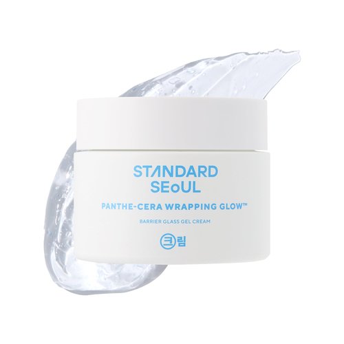Standard Seoul Barrier Glass Gel Moisturizer – Instantly Soothes & Hydrates, Lightweight Gel Cream for Sensitive Skin, Panthenol & 5 Ceramides, Glass-Skin Finish, 50ml