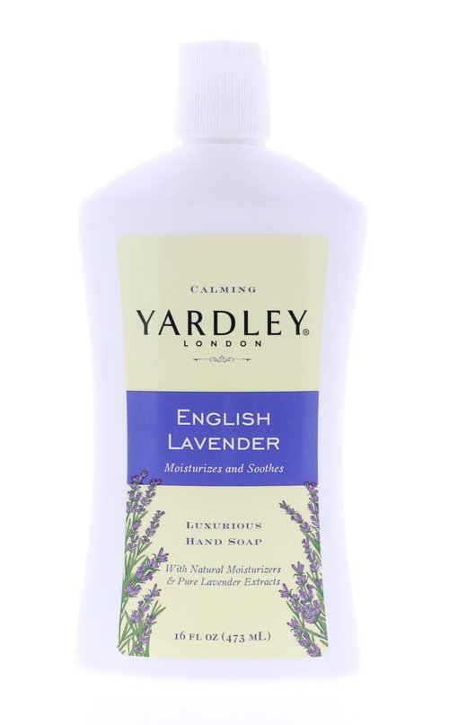Yardley London English Lavender, Luxurious Hand Soap, Moisturizes & Soothes with Essential Oils, 16 FL OZ (473ml) - 5 Pack