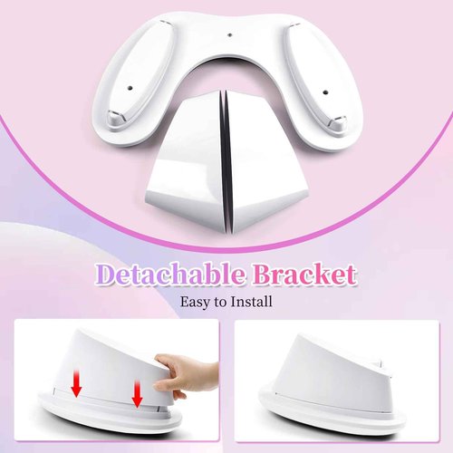 Arm Rest for Nails Tech, U Shaped Soft PU Leather Nail Arm Rest,Ergonomic Slope Angle Hand Rest for Nails Tech,Professional Salon Manicure Arm Rest Cushion (White)