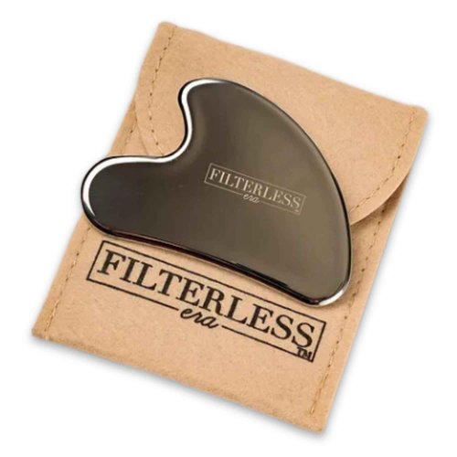 FilterLESS Era Ace of Spades Gua Sha Facial Tool | Stainless Steel Face Massager for Sculpting, Muscle Scraping & Lymphatic Drainage