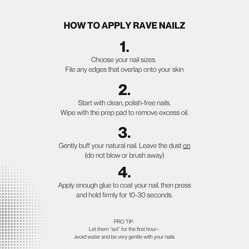 Rave Nailz Midnight French Tip Press On Nails (24 Count) | Matte Black 3D False Oval Press On Nail Short with Glossy Tip | Chip-Resistant Fake Nails with Glue, Includes File, Long-Lasting 2+ Weeks