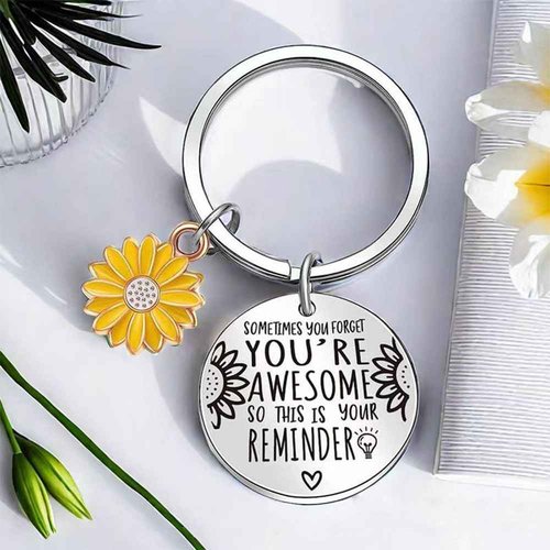 Meliatomia 41th Birthday Gifts for Women with 1984 Makeup Bag and Inspirational Keychain, 41 Year Old Ideas for Mom Sister Teacher Friends & Her