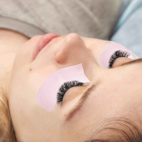 TEOYALL 6 Rolls PE Lash Extension Tapes, Adhesive Breathable Micropore Eyelash Tapes Lash Extension Supplies for Makeup Salon (Pink)