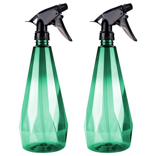 Amber Spray Bottle Cleaning Spray Bottles,Healthy Plastic, 32oz Spray Bottle For Hair&Hand&Clothe&Bathroom&Plant, Empty Mister Refillable Spray Bottles With ET,Essential Oil,Water,etc.(2 pack)
