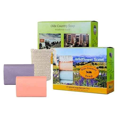 The Original 8-Bar Box - (8) Natural Soap Bars (5oz. each) + (1 pc.) Complimentary Sisal Fiber Soap Bag