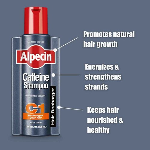 Alpecin C1 Caffeine Shampoo 8.45 Oz (Pack of 3) I Hair Performance Enhancer I Promotes Natural Hair Growth and Thickness I Energizes Scalp