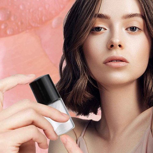 Wresty 25 Pcs Clear Glass Mini Roll On Bottles Empty Essential Oil Roller Ball Bottles Perfume Lip Blam Cosmetic Sample Vials Roller Glass Bottle Container With Black Cap (5ml)