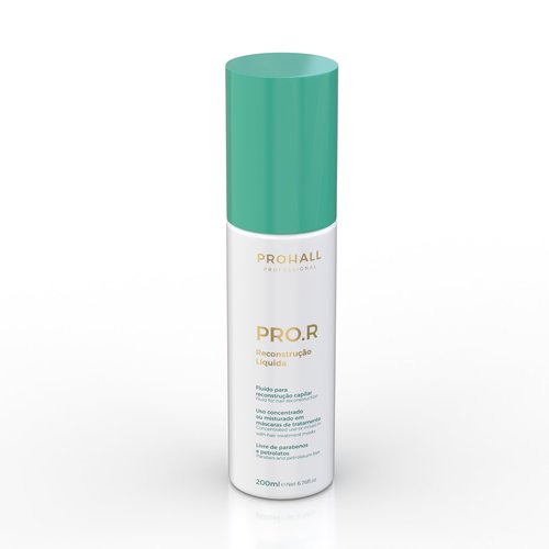 Prohall Cosmetic Pro R Liquid Keratin Hair Treatment for Dry Damaged Hair- Replenish Lost Hair Nutrients & Reconstruct the Fiber while Promoting Strength & Shine - Quick 5 min Application - 6.76FlOz