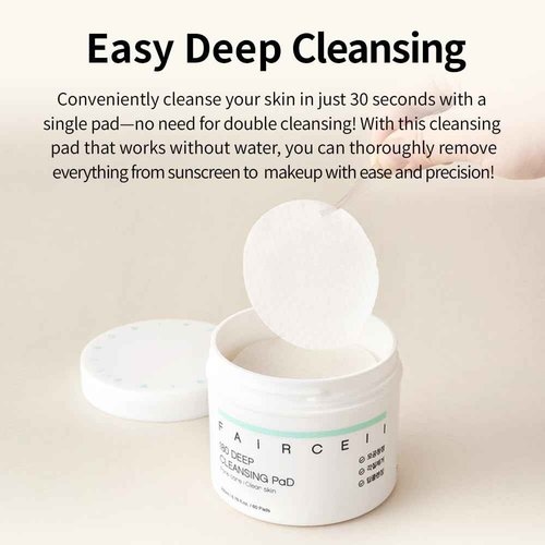 faircell Ultra Soft Cleansing Pads for Face Gentle Exfoliating Dual Texture Cotton Pads for Sensitive Skin with Vitamin C Lotus Extract Daily Makeup Remover Cotton Rounds