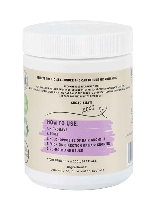 Sugaring Paste - HARD Organic Sugaring Paste for All Hair Types - Brazilian Wax, Bikini Wax, Under Arm, Full Body Hair Removal - (43 Oz.)