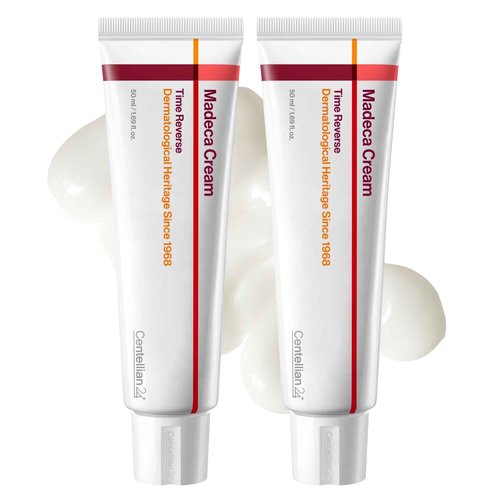 CENTELLIAN 24 Madeca Cream Time Reverse (Season7) (Time reverse (2ea), 1.69fl oz, Pack of 2) Advanced Fast-Absorbing & Nourishing Cream, Hydrates, Reduces Wrinkles, Korean Skin Care, Centella Asiatica
