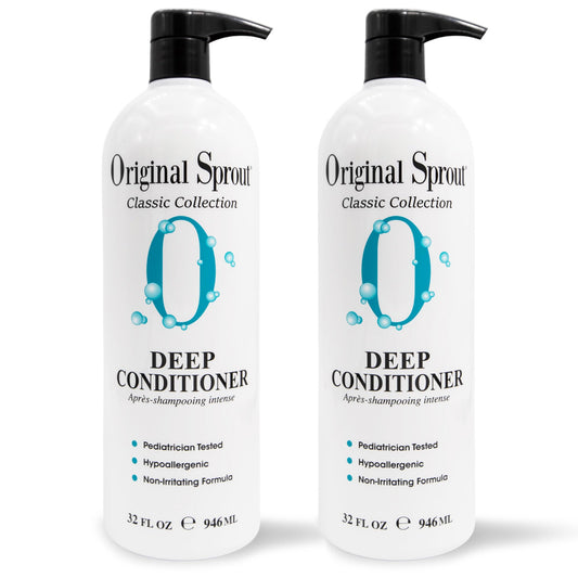 Original Sprout Deep Conditioner for All Hair Types, Vegan Conditioner, 32 fl. oz. Bottle, (Pack of 2)