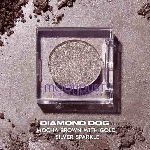 Urban Decay 24/7 Moondust Glitter Eyeshadow Single - Sparkly Eye Glitter Makeup, Long-lasting Wear, Highly Reflective Shimmer Finish, Luminous Wet Look Effect, Buildable Eye Shadow Topper - 0.06 Oz