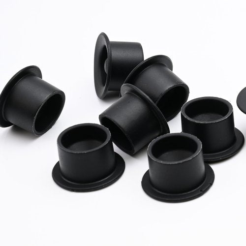 Element Tattoo Supply Black Silicone Tattoo Ink Cups - Disposable Ink Caps & Pigment Holders for Tattooing Eyebrow, Eyeliner & Lips, Stable Grip for Professional Use, Quality Tattoo Supplies, 100 Pcs