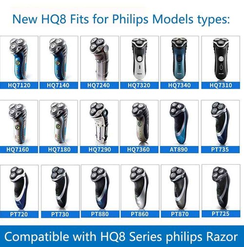 HQ8 Replacement Heads for HQ8 Shaver (9-pc Pack)