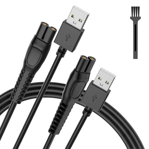 IBERLS 2-Pack 5V Cord Charger Compatible with Phillips Norelco One Blade 360 QP2724, QP2834, MG5910, MG7910, 2400, 3600, MG9510, X5006, PQ888, 5V Charging Shaver Cable
