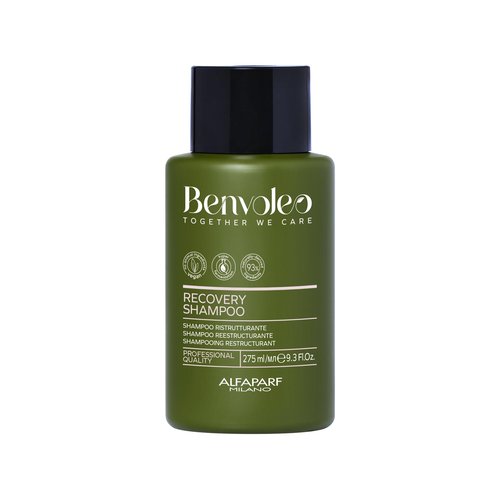 ALFAPARF MILANO Benvoleo Recovery Shampoo for Damaged Hair - Clean, Vegan, Sustainable Hair Care - Sulfate Free Shampoo - Repairs, Reconstructs, Protects - Natural Ingredients - 9.3 FL. Oz.