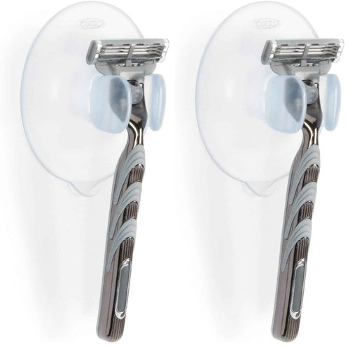 OXO Good Grips Suction Polyvinyl Chloride Razor Holder (Pack of 2)
