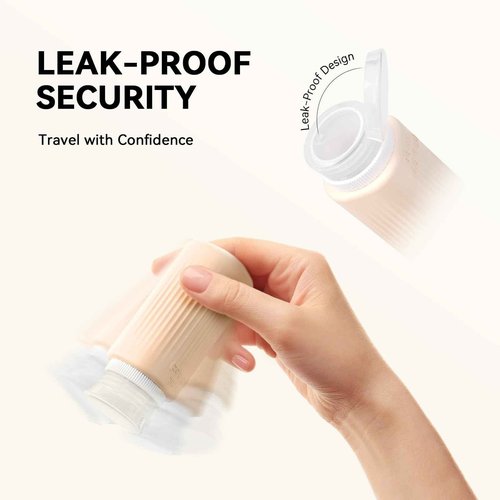Vinofes 20 Kit Travel Bottles Set Ultrasonic Craft Leak Proof - TSA Approve Silicone Travel Size Containers for Toiletry Vacation Essentials & Accessories for Shampoo Conditioner Lotion (20 Pcs/V1)