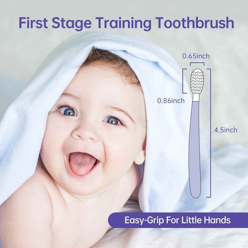 Tongueclear Kids Tongue Scraper, Tongue Cleaner for Infant & Newborn, Baby Oral Cleaner Newborn, Toddler Toothbrush for Tooth Mouth Gum Clean, Infant Toothbrush Oral Cleaning Stick…