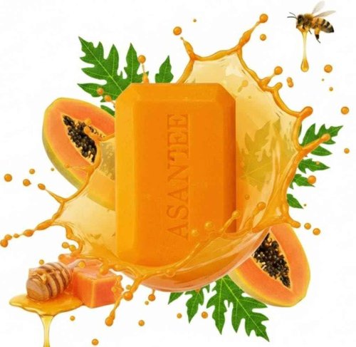 ASANTEE PAPAYA & HONEY Soap 4.40 Oz (Pack of 6)