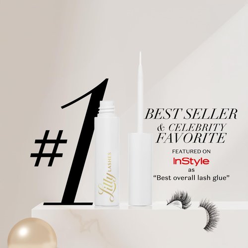 Lilly Lashes Mykonos Lite in Faux Mink, Strip Lashes, Natural Lashes, Reusable False Lashes Natural Look, Lash Strips with Luxury Silk Like Fibers, No Lash Glue Included