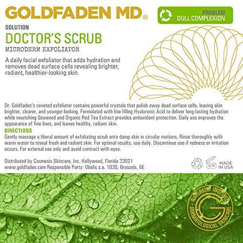 GOLDFADEN MD Duo Kit Bright Eyes and Doctors Scrub for Radiant Healthy Looking Skin