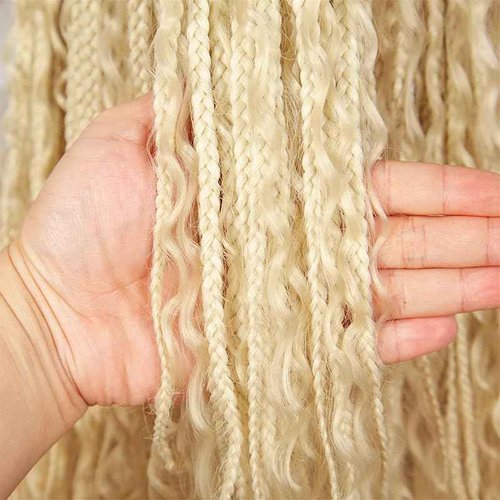Blonde Human Braiding Hair Deep Wave Bulk 20 20 20 Inch Human Hair Weave 3 Bundle Unprocessed Brazilian Virgin Hair 613 Honey Blonde Deep Curly Braiding Hair Extensions 50 Grams/Bundle