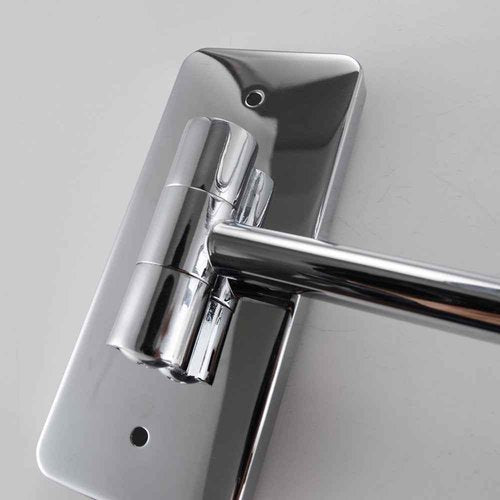 Magik 10x Magnification Two-Sided Swivel Wall Mount Mirror 8-Inch, Polished Chrome (10X)