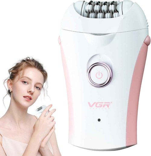 Glabrouse Skin Smooth Glide Epilator for Women,Facial Epilator for Women,Cordless Face Hair Remover with Light,Hair Rmoval for Face Bikini Legs, Body Removal Device