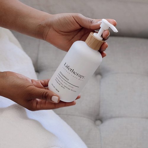 Lifetherapy Hydrating Body Lotion – Grounded | Clean, Skin-Loving Product| Vegan & Gluten Free | Lightweight | Thoughtfully Crafted Fragrance 12oz