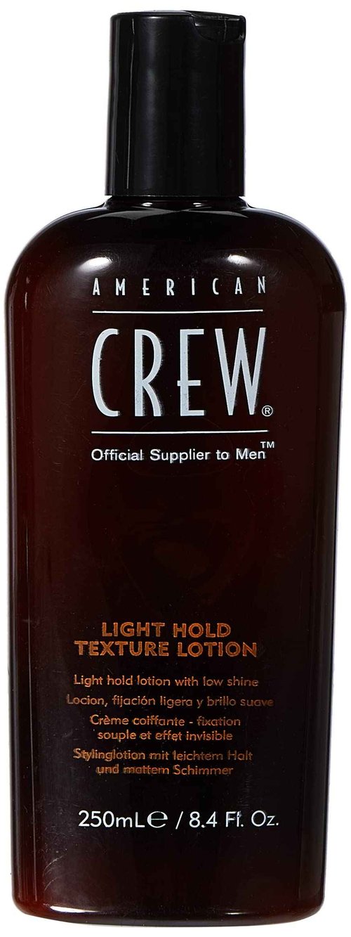 AMERICAN CREW Men's Hair Texture Lotion with Light Hold & Low Shine, 8.4 oz & Men's Fiber Cream with Medium Hold & Natural Shine, 3.3 oz