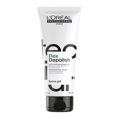 L'Oréal Professionnel Paris Tecni.ART Flex Depolish - Texturizing Paste For Endless Restyling And Natural Matte Finish, For Deconstructed Styles, 3.4 Fl Oz
