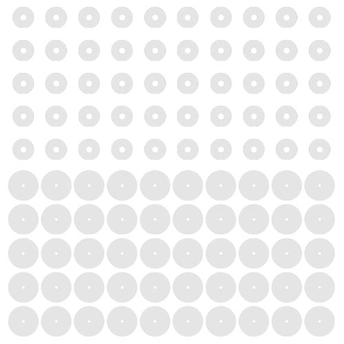 BodyAce 100pcs Clear Silicone Earrings Backs, Clear Piercing Disc for Piercing Bump, Plastic Disc Pads Stabilize Earlobe Support Patches (Disc Diameter: 3,9mm)