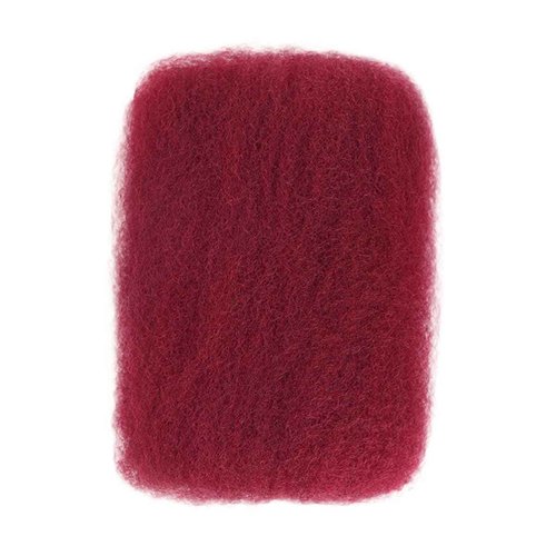 Afro Kinkys Bulk Human Hair 12 Inch 50g/Pack - Afro Kinky-Curly Human Hair Bulk For Mini Twist, Dreadlocks Extensions, Locs Repair & Braiding, 100% Human Hair 99J Burgundy