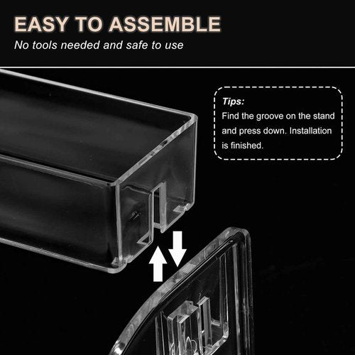 SUTOKAKA Nail Polish Organizer Clear Acrylic Eyeglasses Display Holder Essential Oil Storage Rack Makeup Stand Tray - 3 Layer
