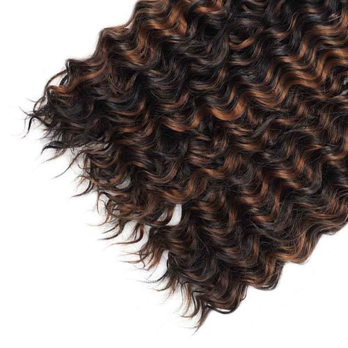 Brown Deep Wave Bundles P4/30 Human Hair Highlight Brown Deep Curly Bundles Unprocessed Brazilian Virgin Remy Dark Brown Deep Wave Hair Extensions 8 10 12 inch