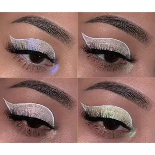Concrete Minerals White MultiChrome Eyeshadow, Intense Color Shifting, Longer-Lasting With No Creasing, 100% Vegan and Cruelty Free, Handmade in USA, 6 Grams Loose Mineral Powder (Pixie Dust)