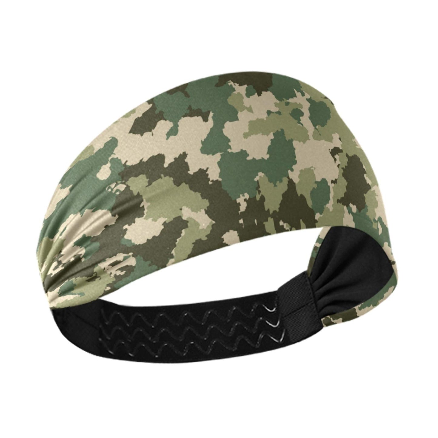 Sports Headbands for Women, Camouflage Breathable Hair Bands, Elastic Headbands, Quick Dry Head Bands