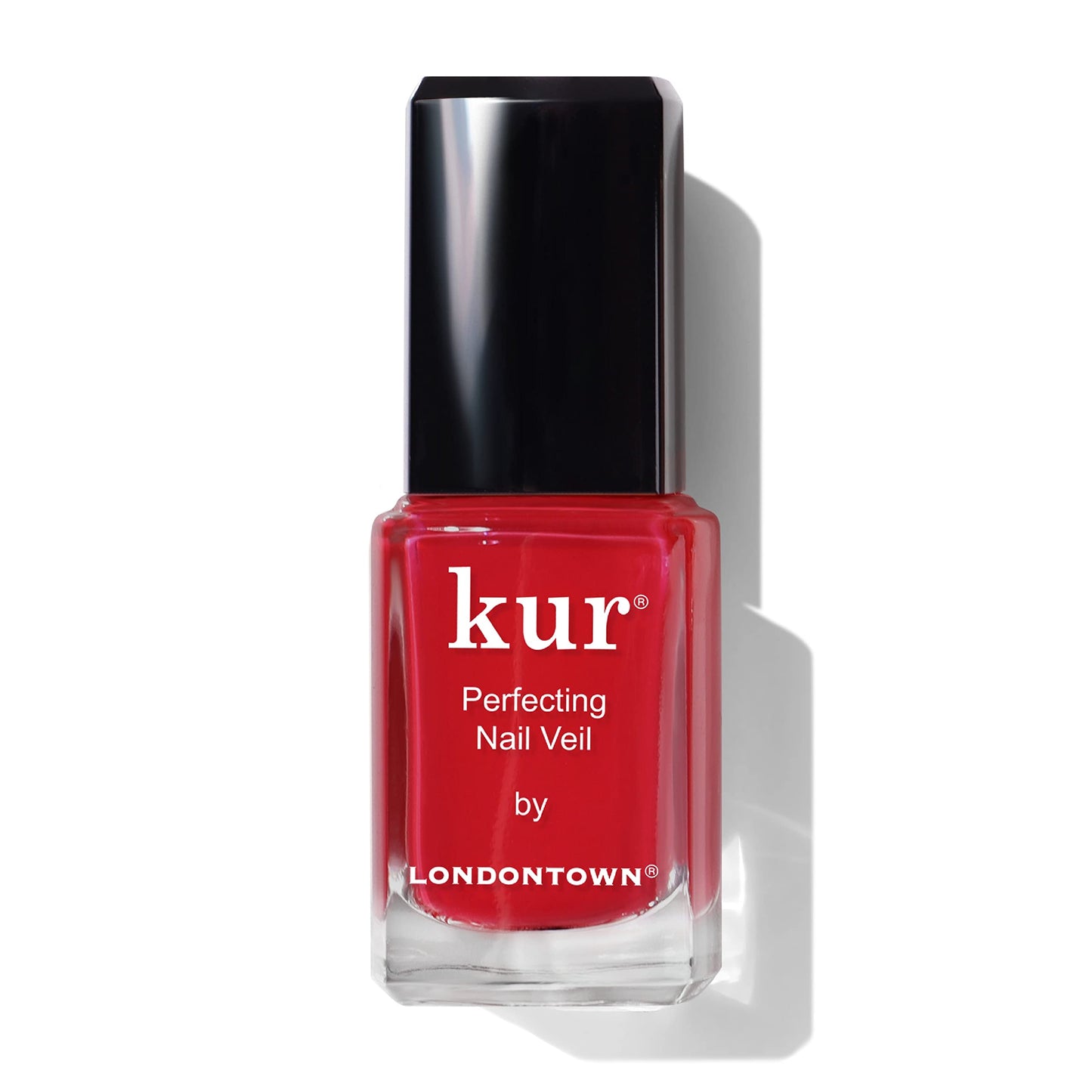 LONDONTOWN Nail Veil #8 Enhancing Nail Care Color and Formula, Sheer Poppy Red, 0.4 fl. oz.