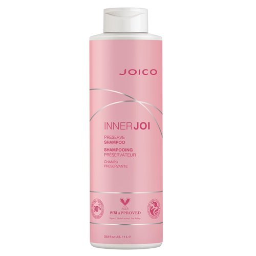 Joico InnerJoi Preserve Shampoo | For Color-Protection & Shine | For Color-Treated Hair | Sulfate & Paraben Free | Naturally-Derived Vegan Formula | 33.8 Fl Oz