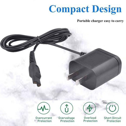 MG7750 Norelco Shaver Charger 15V AC Adapter Power Cord Compatible with Philips Norelco Shaver HQ8505 7000 5000 3000 Series Electric Shaver Razor, Aquatec, Arcitec, Multigroom Beard Trimmer