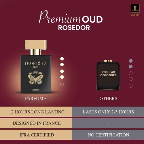 Liberty Oud Eau de Parfum for Men, 3.4 Oz,Rose Dyor Anniversary Edition, Luxury Woody Oud Perfume with Premium Scent for All-Day Freshness, Perfume for men, arabian,perfumes arabes para hombres