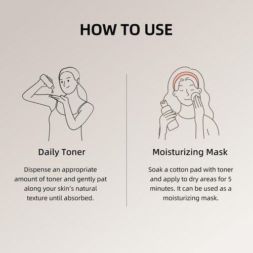 DEEOM Real Yam Brightening Toner, Hydrating Milky Toner for Face with Rice Water, Yam Extract & Niacinamide, Korean Moisturizing Facial Toner, Alcohol Free, Glow Enhancing, 300ml
