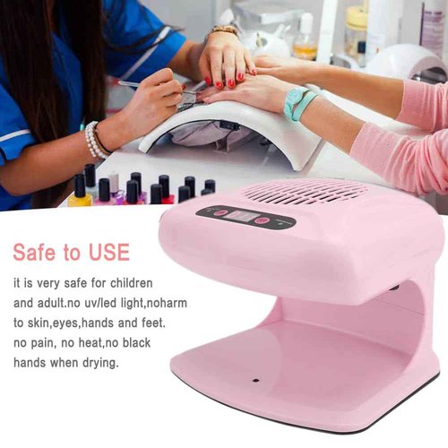 Nail Dryer for Regular Polish,300W Nail Drying Fan with Auto Sensor,Hot & Cold Air Nail Drying Fan for Salon & Home Manicure Use
