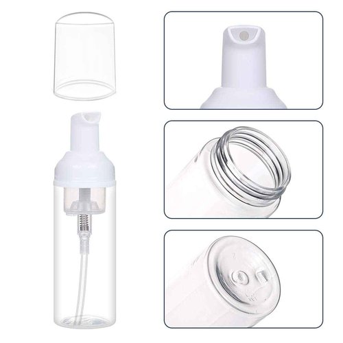 ROMROC 24 PCS Foam Pump Bottle Dispenser Refillable 2oz/60ml Empty Travel Size Foam Bottle for Lash Shampoo Hand Soap Shampoo Lash Cleanser Packaging Liquid Cleaning